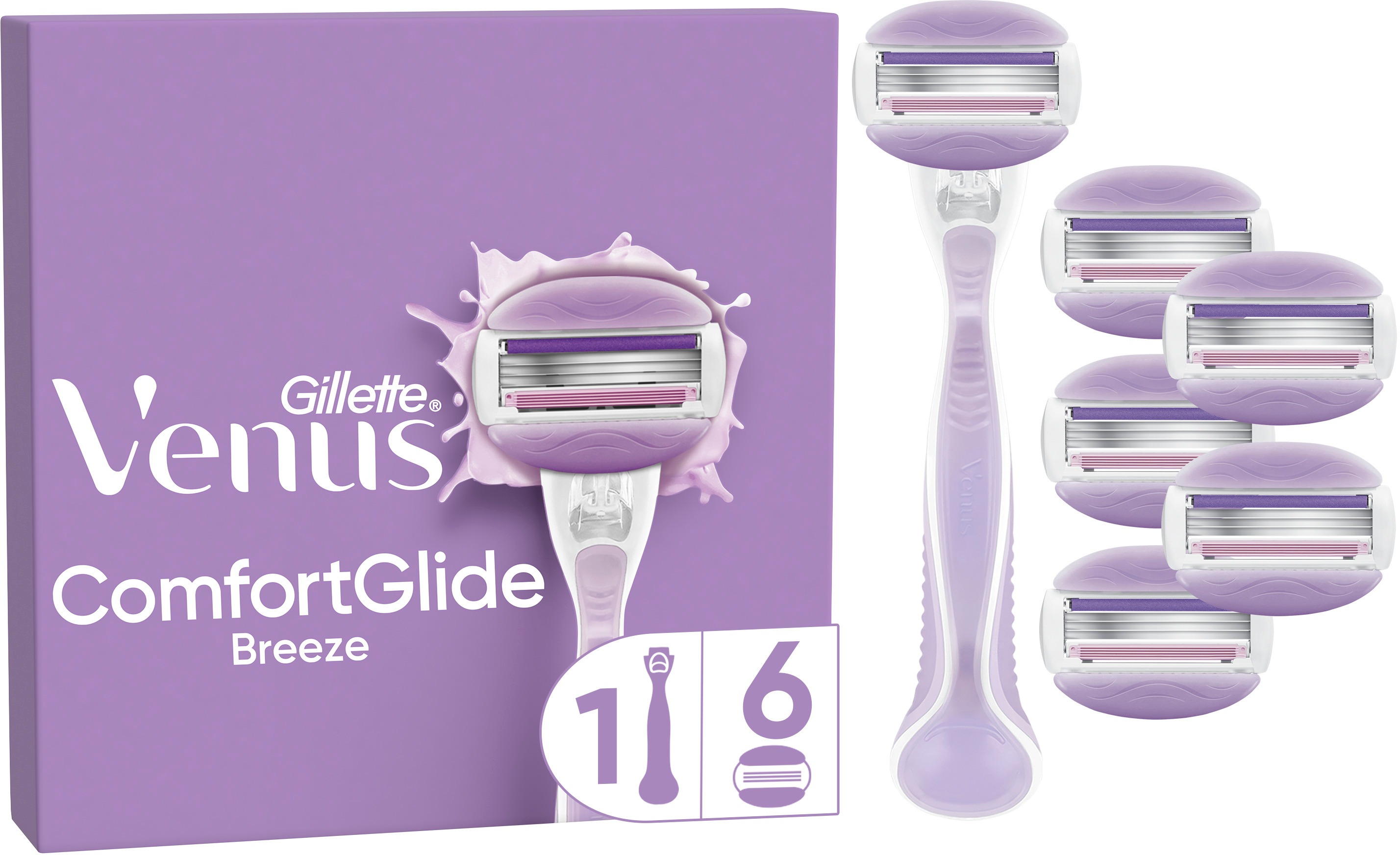GILLETTE Venus ComfortGlide Breeze + hlavica 6 ks