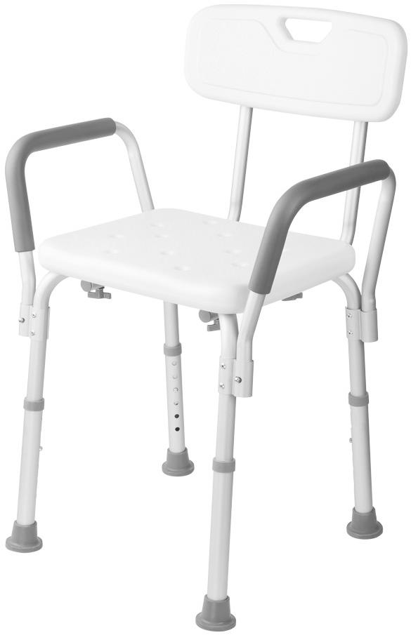 HomeLife Kúpeľňová stolička, výškovo nastaviteľná