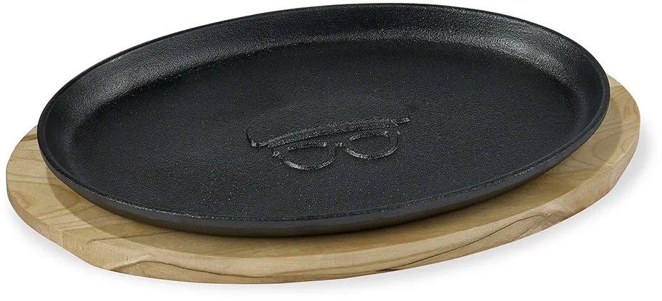 Holm Zapékácí a servírovací litinový talíř 27 × 17,5 cm oválný
