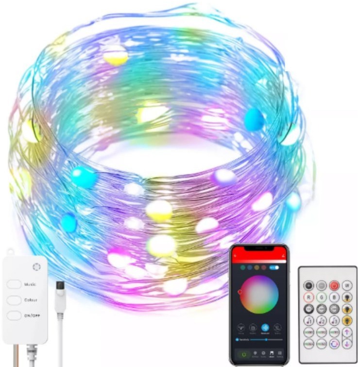 BOT Inteligentná LED vianočná a párty reťaz Tuya Smart 10 m