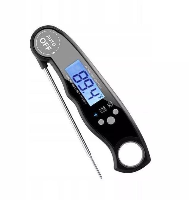 Bensons Digitálny kuchynský teplomer s LCD displejom a sondou – čierny