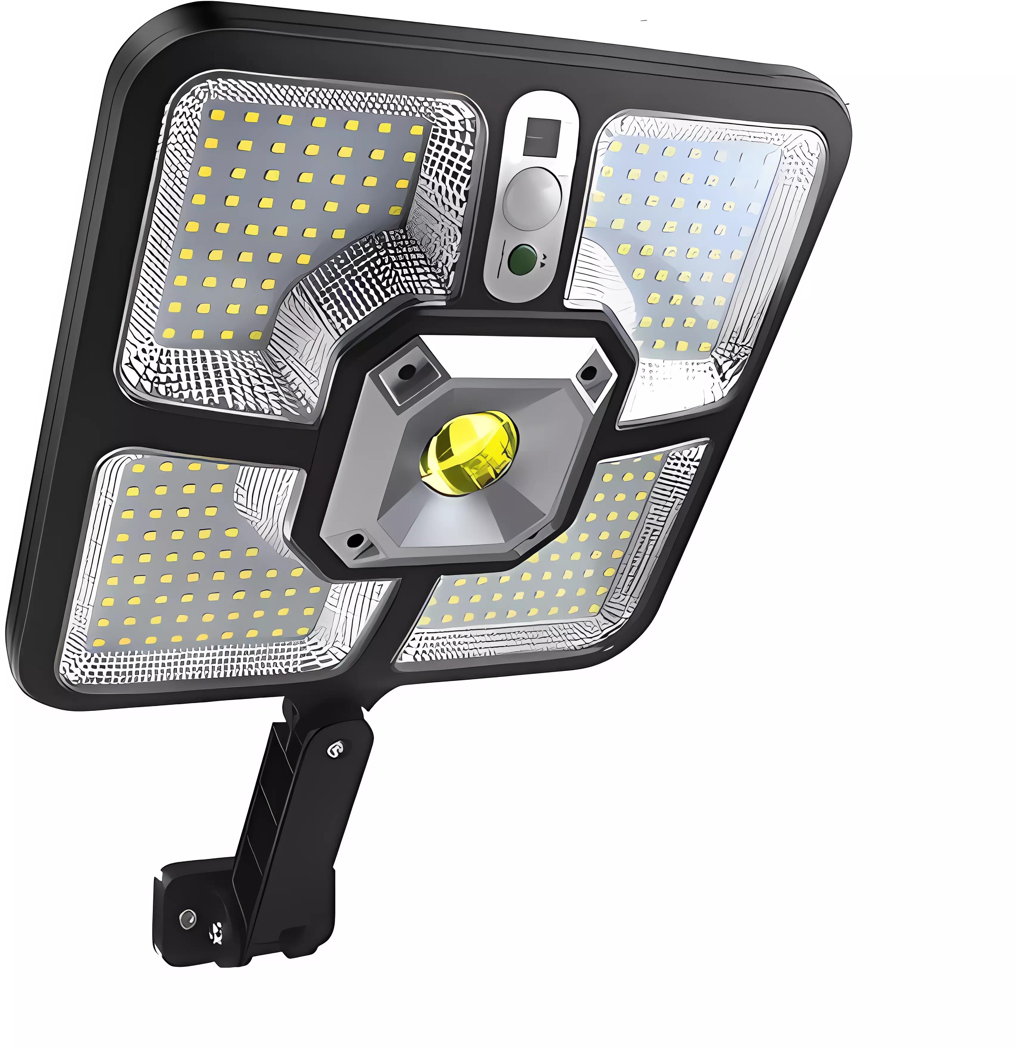 Izoxis 22736 Pouličné osvetlenie solárne 220 LED COB, IP65, 8 W, čierne