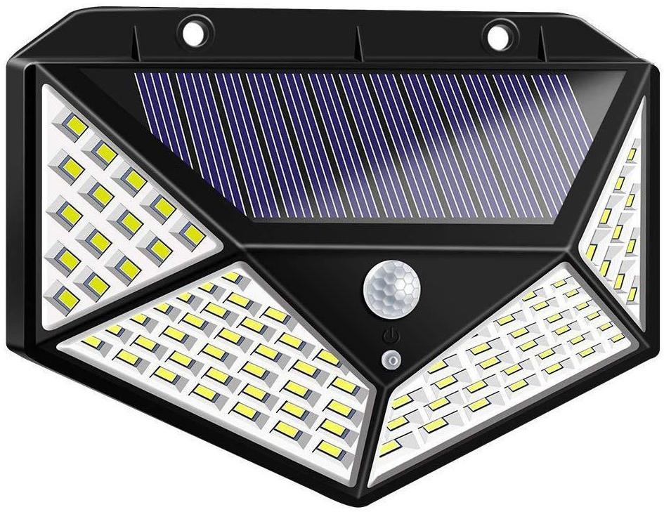 Verk 01728 Solárne vonkajšie 100 LED SMD osvetlenie s pohybovým senzorom