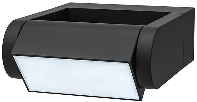 Solight Crotone 7 W 450 lm 3000 K IP54, náklopná čierna
