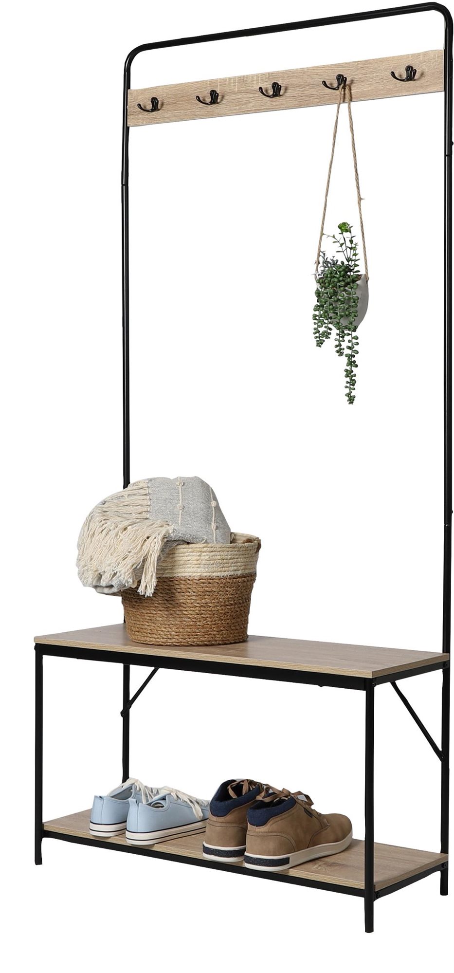 Dochtmann Vešiak s botníkom Colorado 80 × 30 × 170 cm