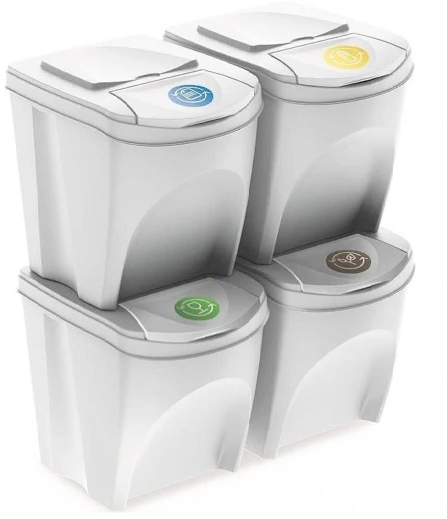 PROSPERPLAST Sortibox 4× 35 l popolavý