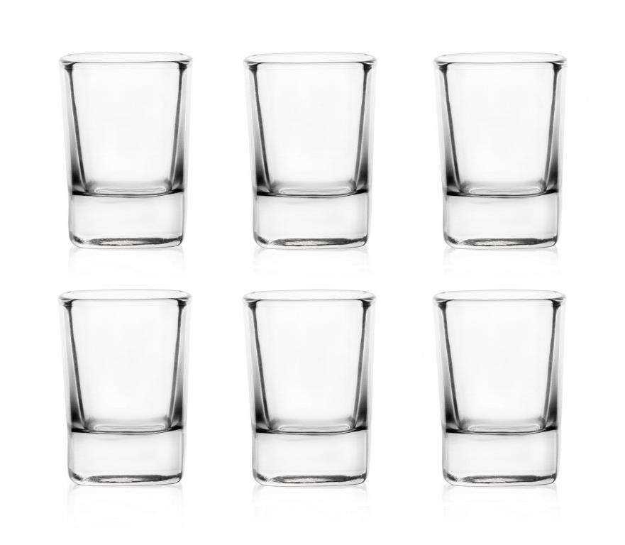 UNIGLASS Súprava 6 panákov na alkohol Elegant Viva 50 ml