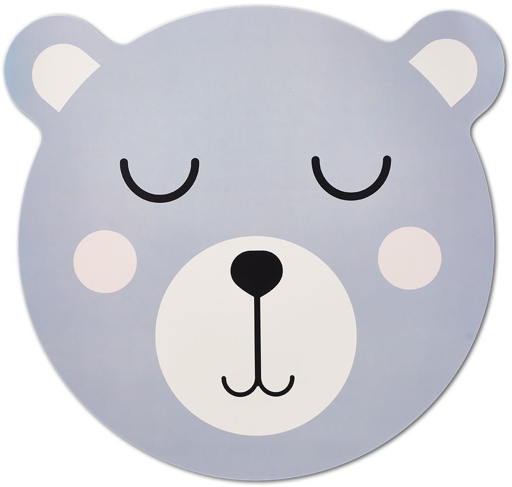 Zeller Prestieranie detské, motív medveď, sivé, priemer 36,5 cm