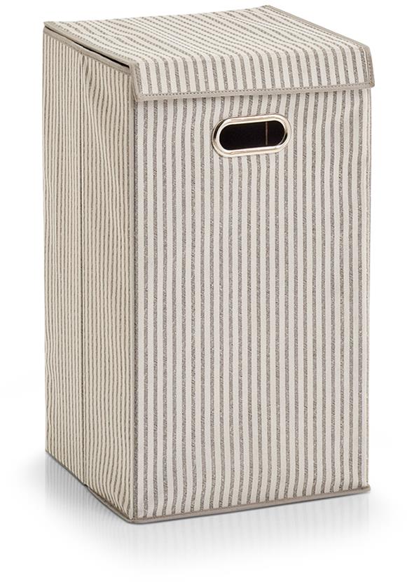 ZELLER Kôš na špinavú bielizeň textil 32 × 32 × 57 cm béžový