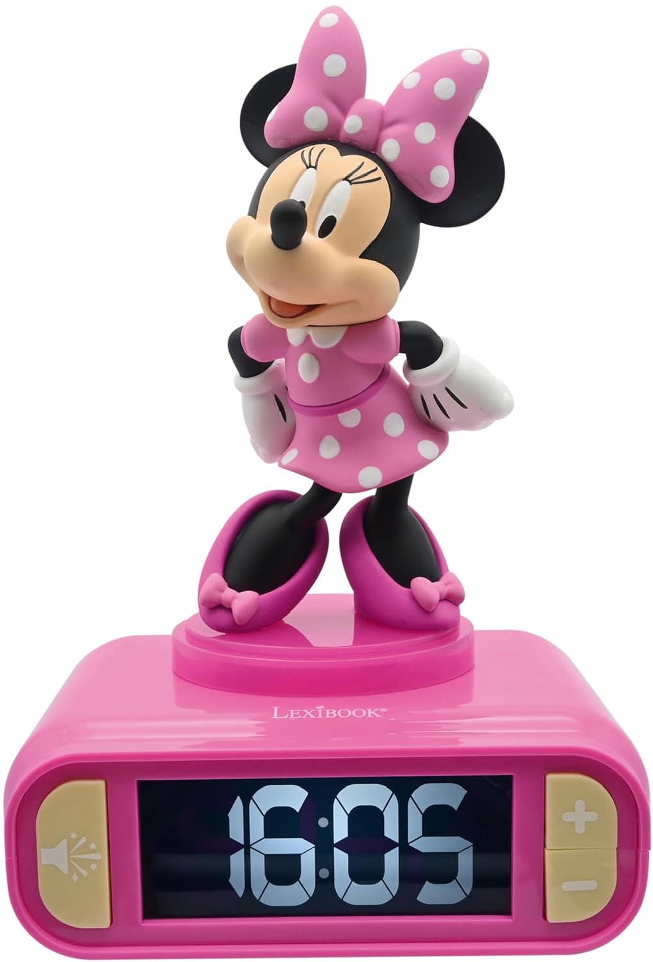Lexibook Budík s nočným 3D svetlom Myška Minnie