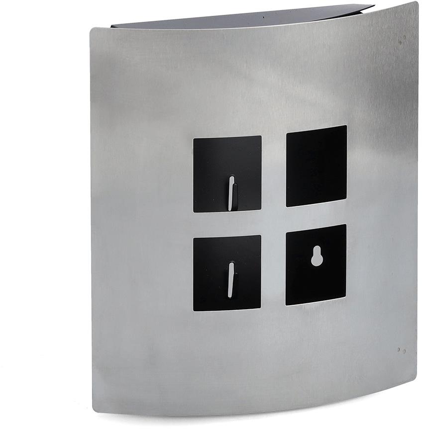 ZELLER Skrinka na kľúče kov 22 × 6 × 24 cm