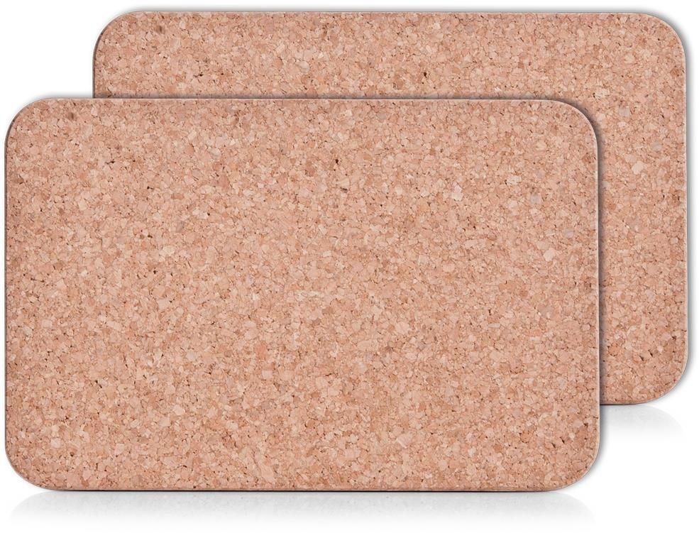 ZELLER Podložka pod hrniec z korku súprava 2 ks obdĺžnikový, 30 × 20 cm