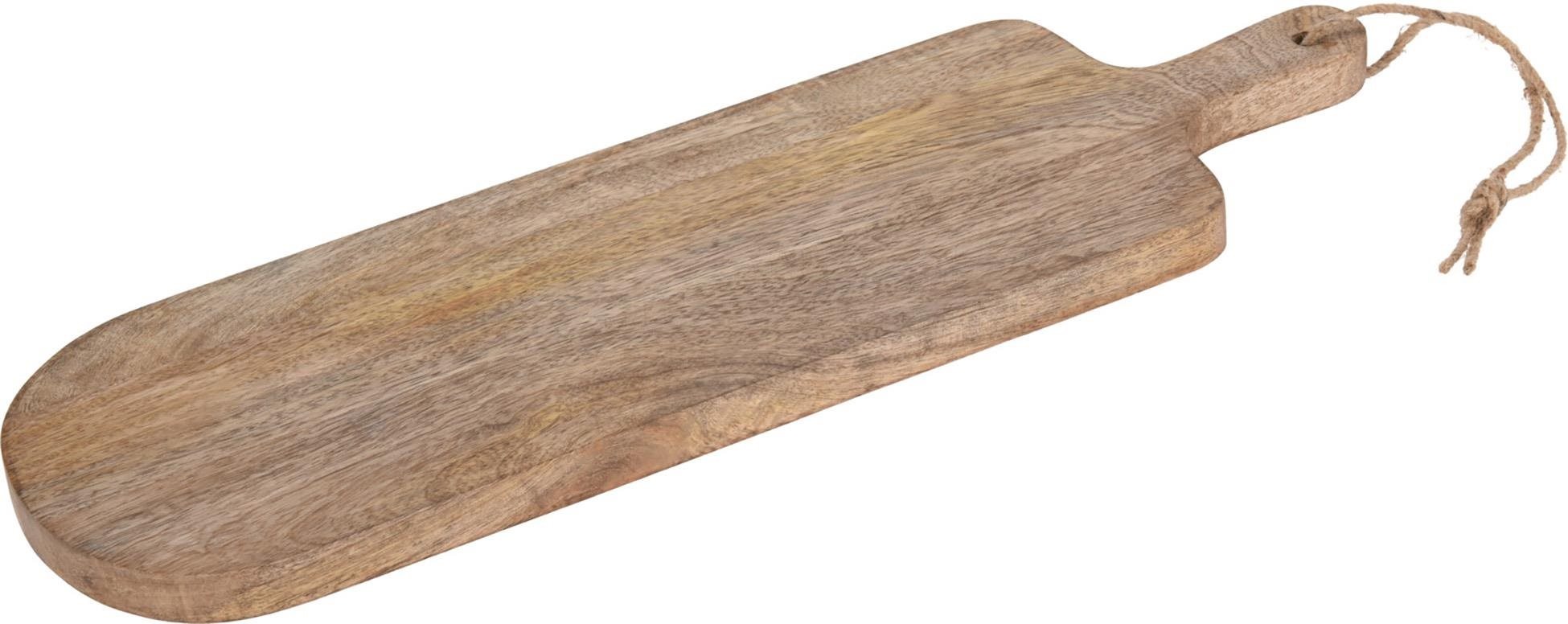 H&L Drevená krájacia/servírovacia doštička Cheese 49 × 15 × 2,2 cm, mango