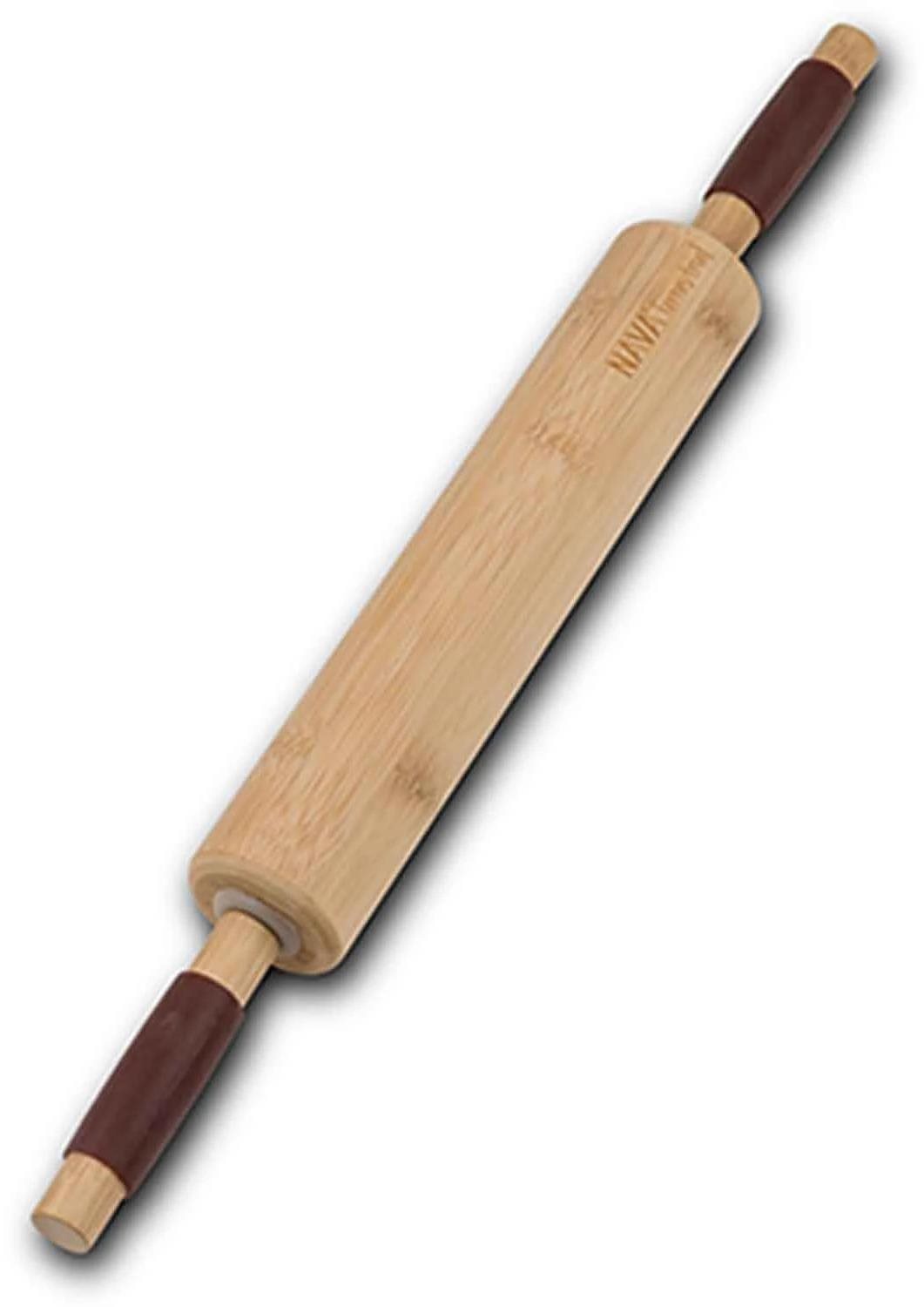 NAVA Greece Bambusový valček na cesto so silikónovými držadlami 46 cm