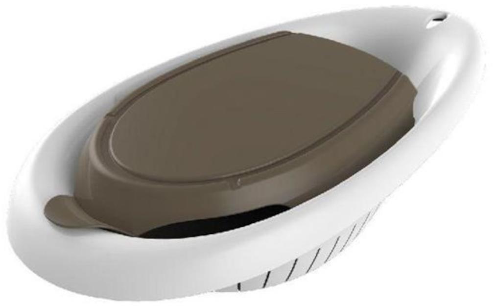 BAMA Cedidlo oválne s lopárikom, biele