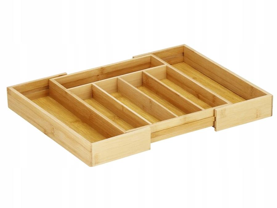 Verk Bambusový organizér do kuchyne so 7 priehradkami – 27 × 39 × 4 cm