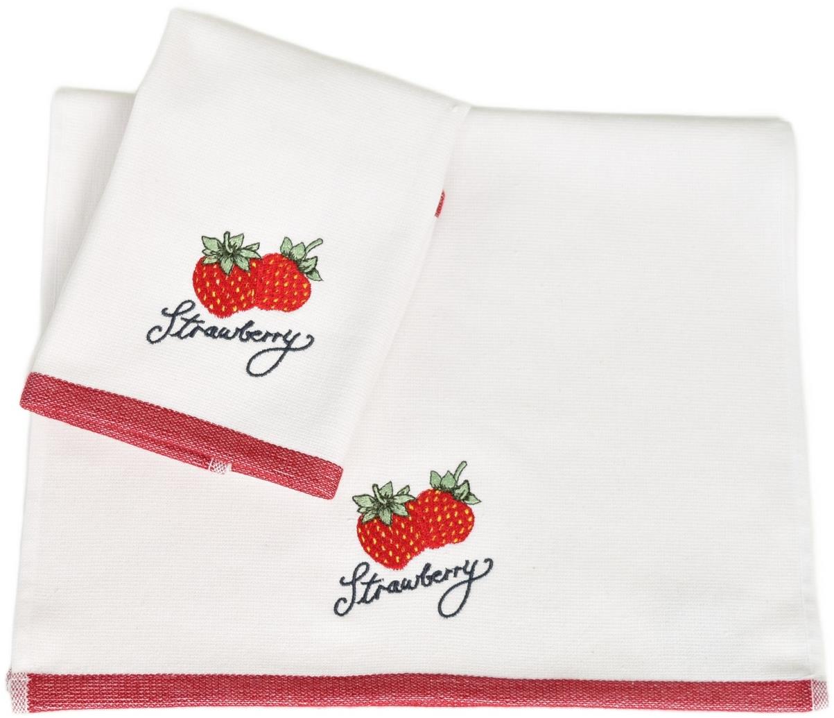 DOMMIO Kuchynské utierky Strawberry 2 ks, 40 × 60 cm