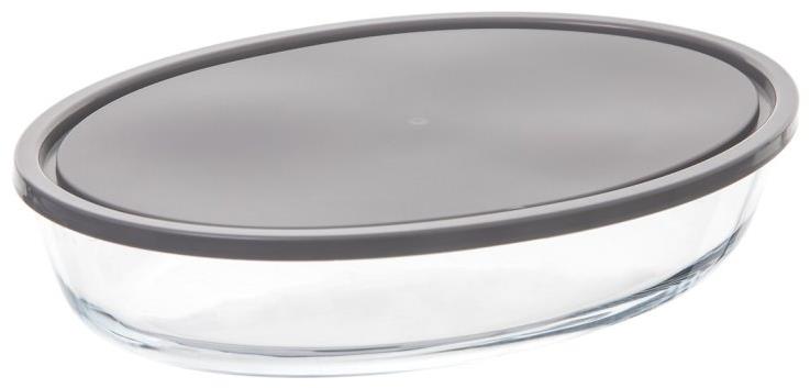 5FIVE Sklenený pekáč s vekom, 30 × 21 cm