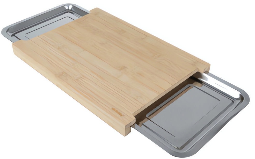 Ruhhy 25707 Dřevěné prkénko s výsuvnými miskami 40 × 28,5 cm