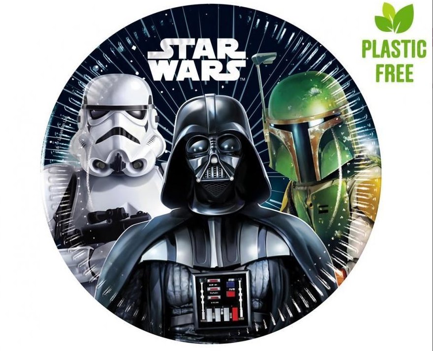 GoDan Papírové talíře Star Wars Galaxy - Hvězdné války - 20 cm - 8 ks