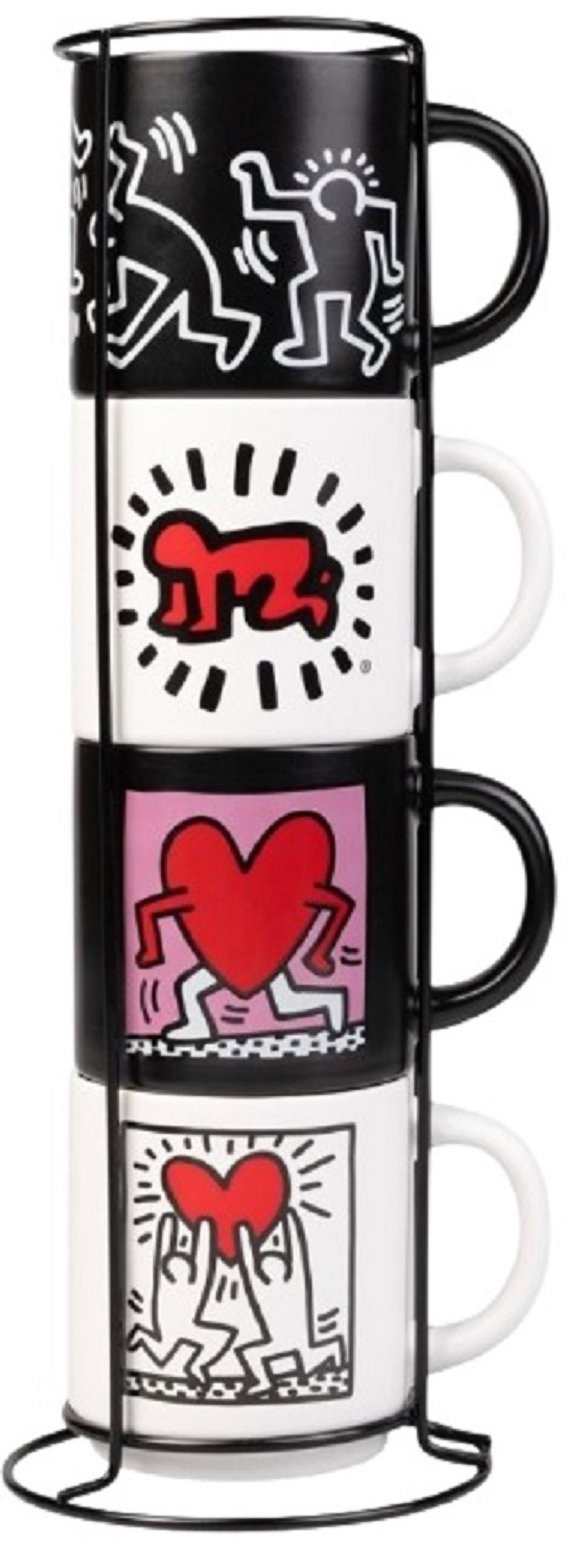 Keith Haring: Love - Hrnek set 4 ks