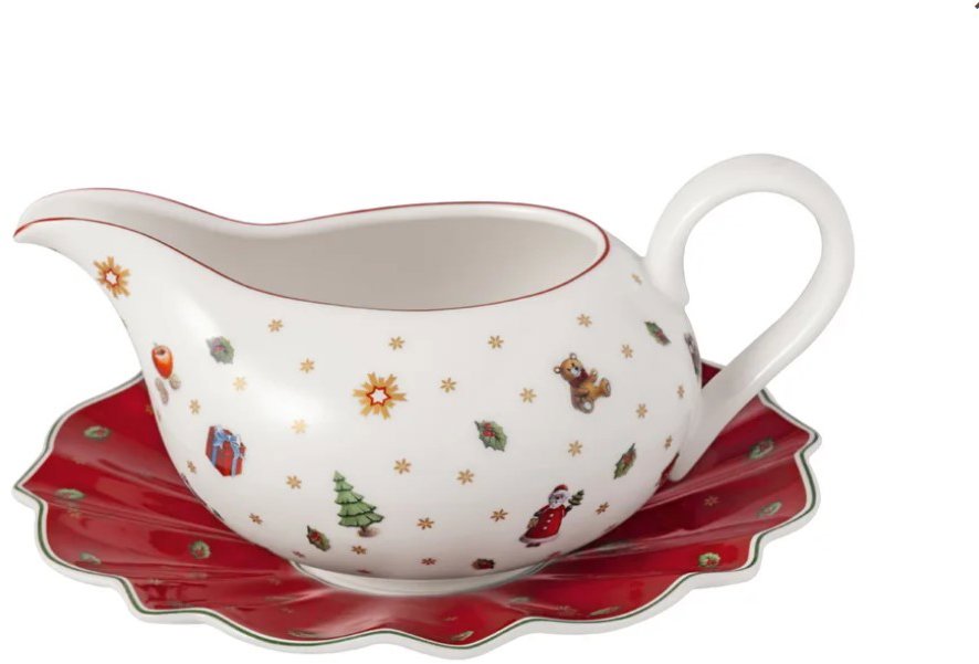 VILLEROY & BOCH Vánoční omáčník s podšálkem z kolekce TOY'S DELIGHT