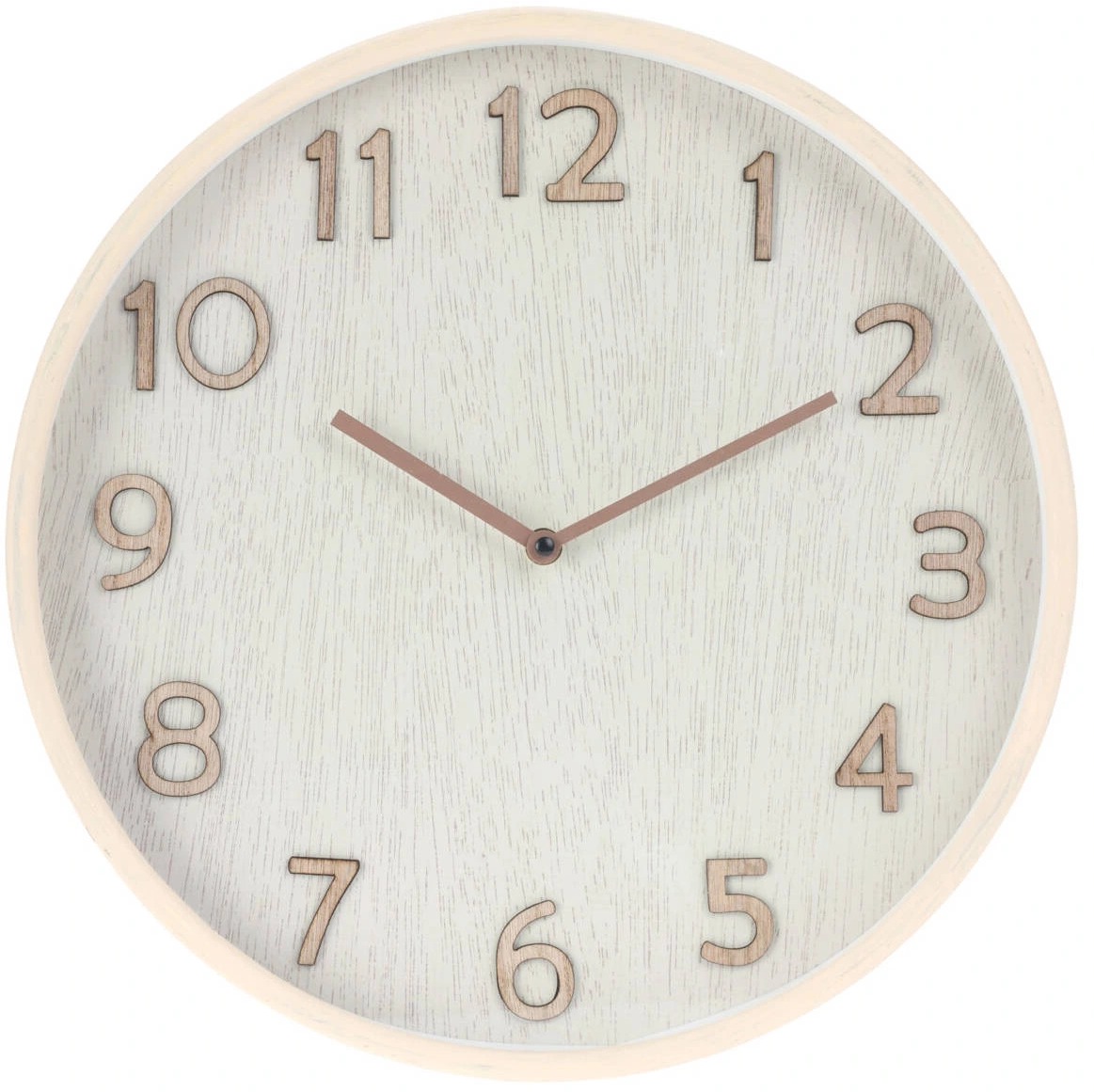 Home Styling Collection Nástěnné hodiny v neutrálních barvách, průměr 38 cm