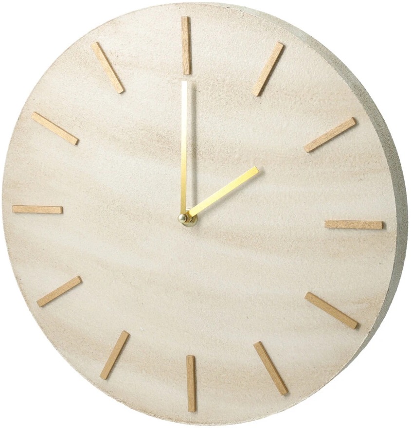 Home Styling Collection Minimalistické nástěnné hodiny Sum, mramorový vzor, průměr 30 cm