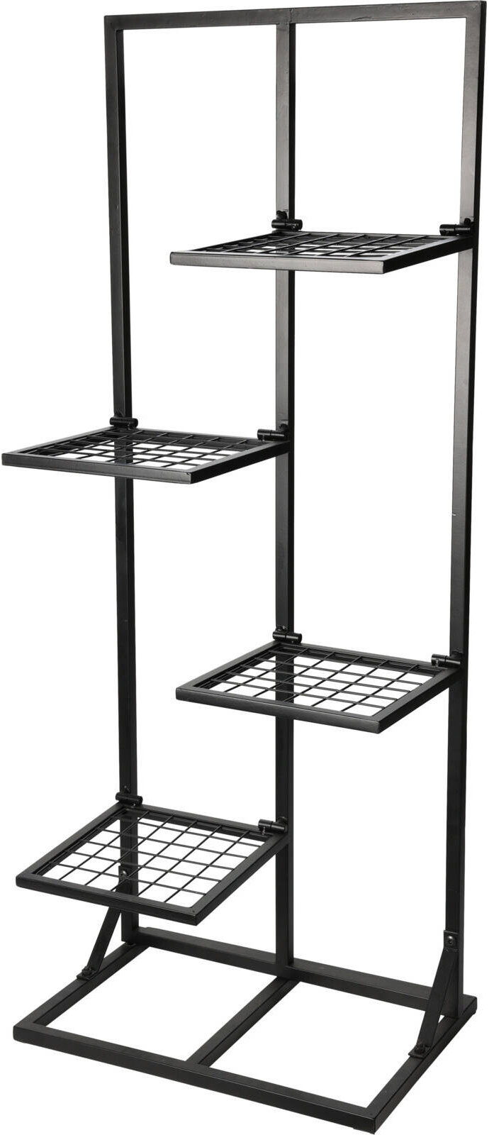 Home Styling Collection Kovový stojan na kvety, vysoký, 4 miesta