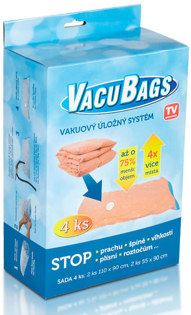HomeLife Vacu bags klasik 4 ks