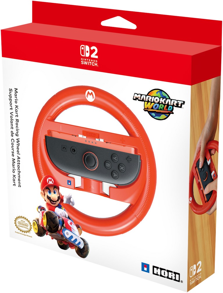 Hori Racing Wheel Attachment Set – Mario – Nintendo Switch 2