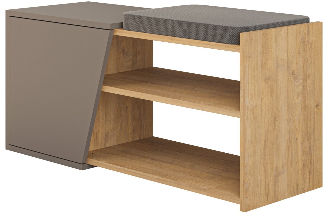 Houseland Botník Fiona dub zafírový/mocha