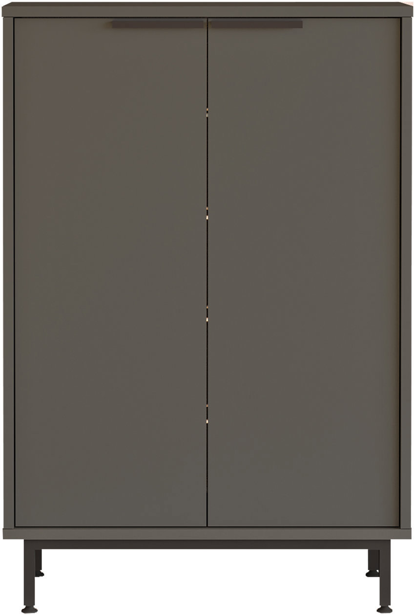 Houseland Botník Lerry antracitovo sivý