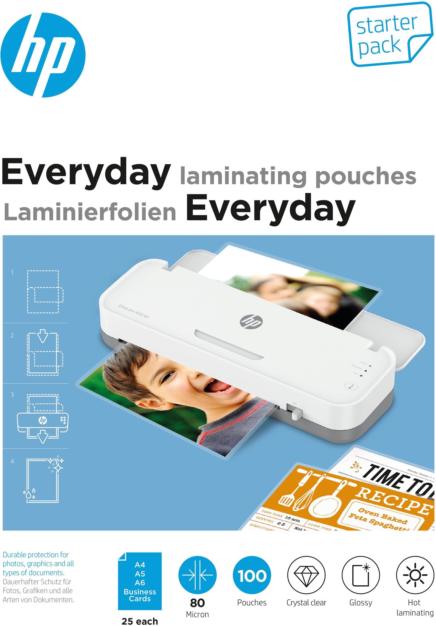 HP Everyday Starter Set 80 Micron, 100 ks