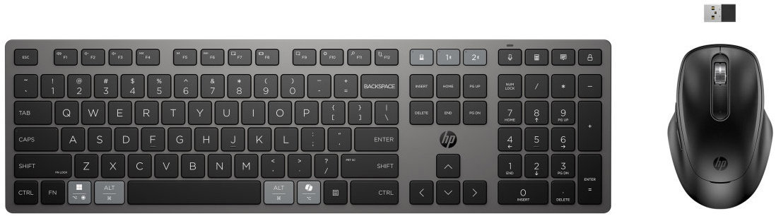 HP 725 Rechargeable Wireless Mouse and Keyboard - SK/SK