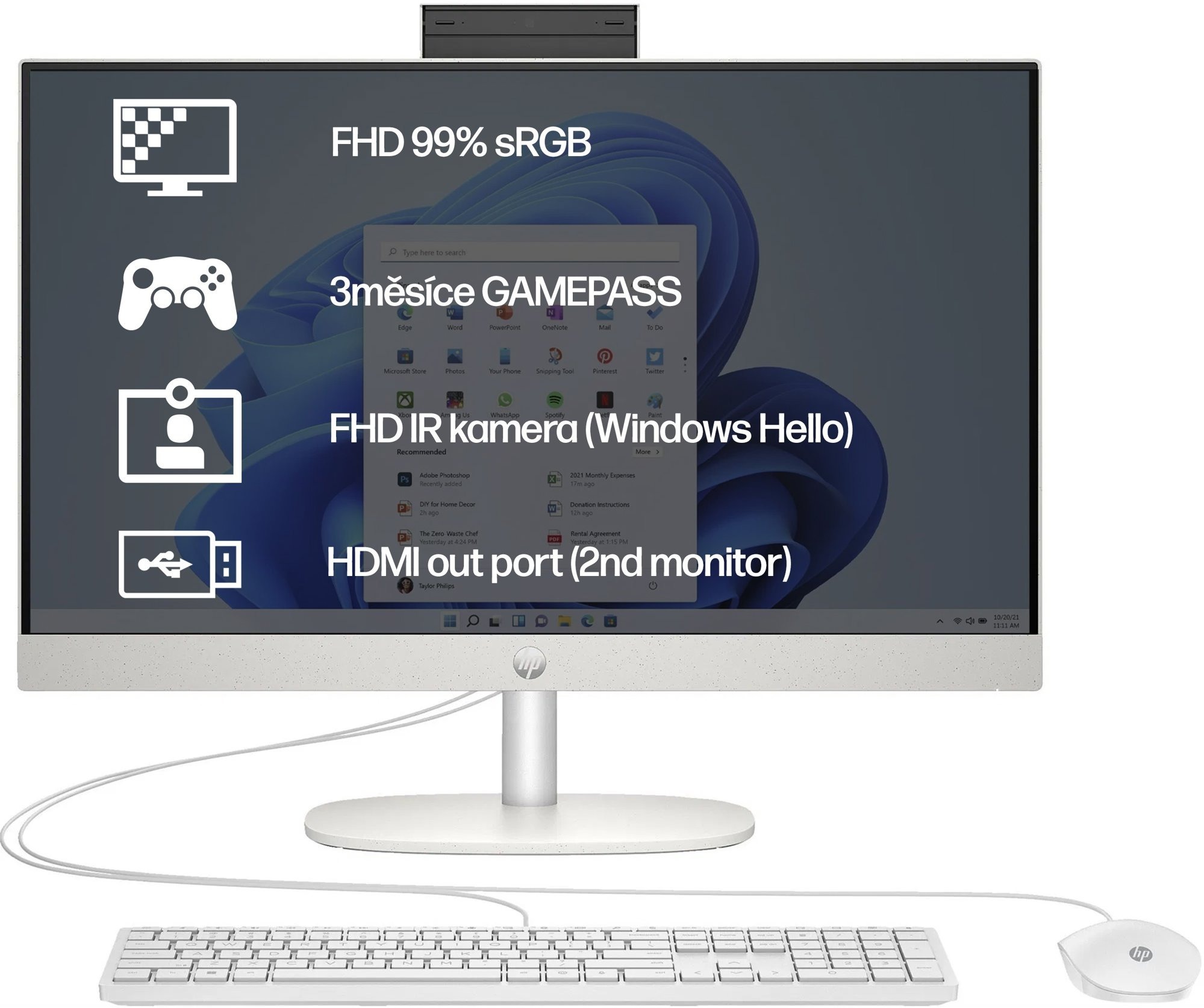 HP 24-cr0914nc White