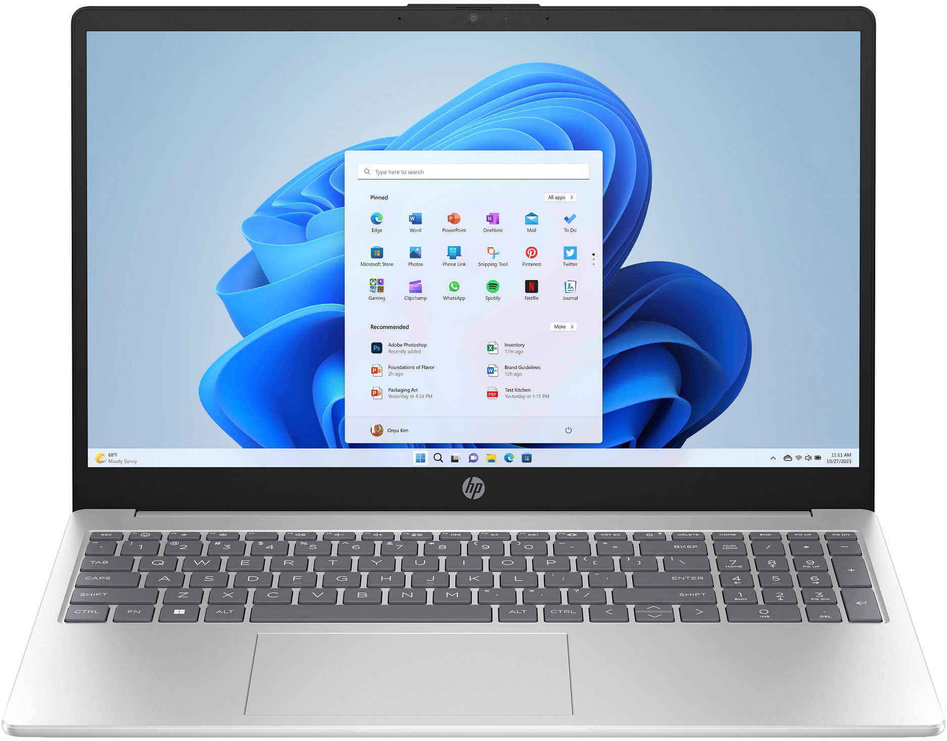 HP 15-fc1000ncx Natural Silver (bez adaptéra)