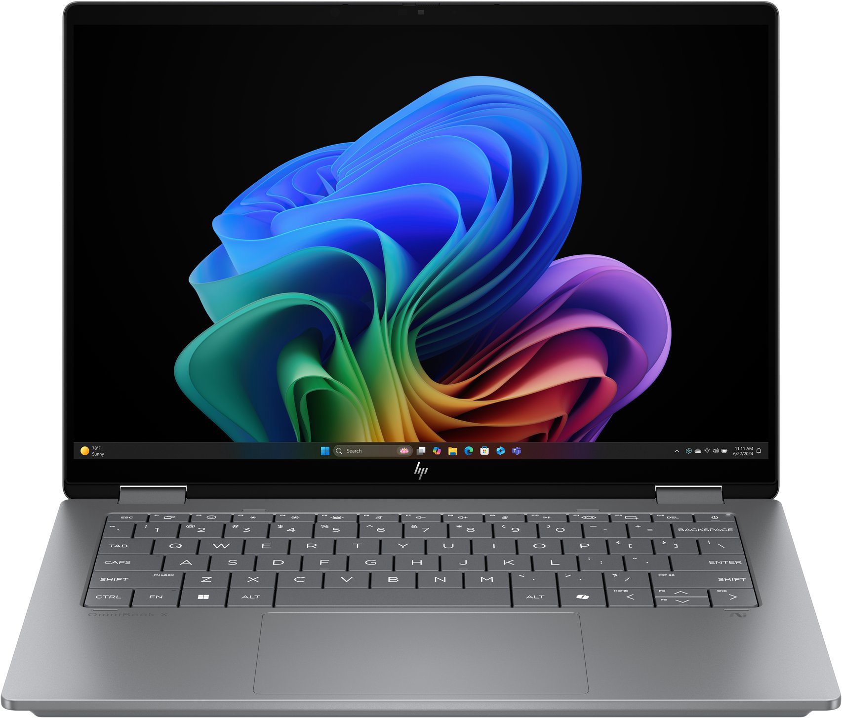 HP OmniBook X Flip AI 14-fk0002nc Meteor Silver