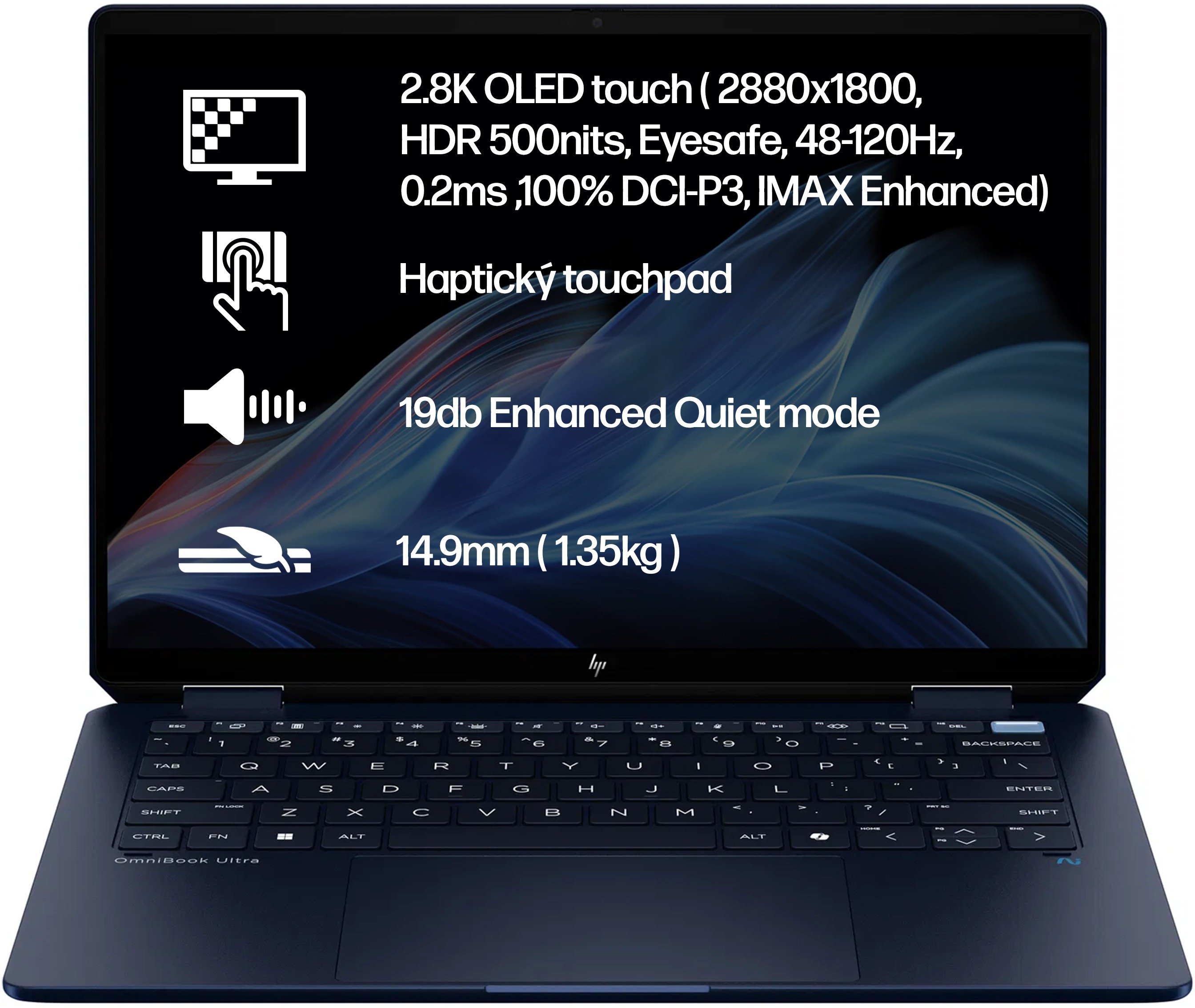 HP OmniBook Ultra Flip 14-fh0001nc Athmospheric Blue