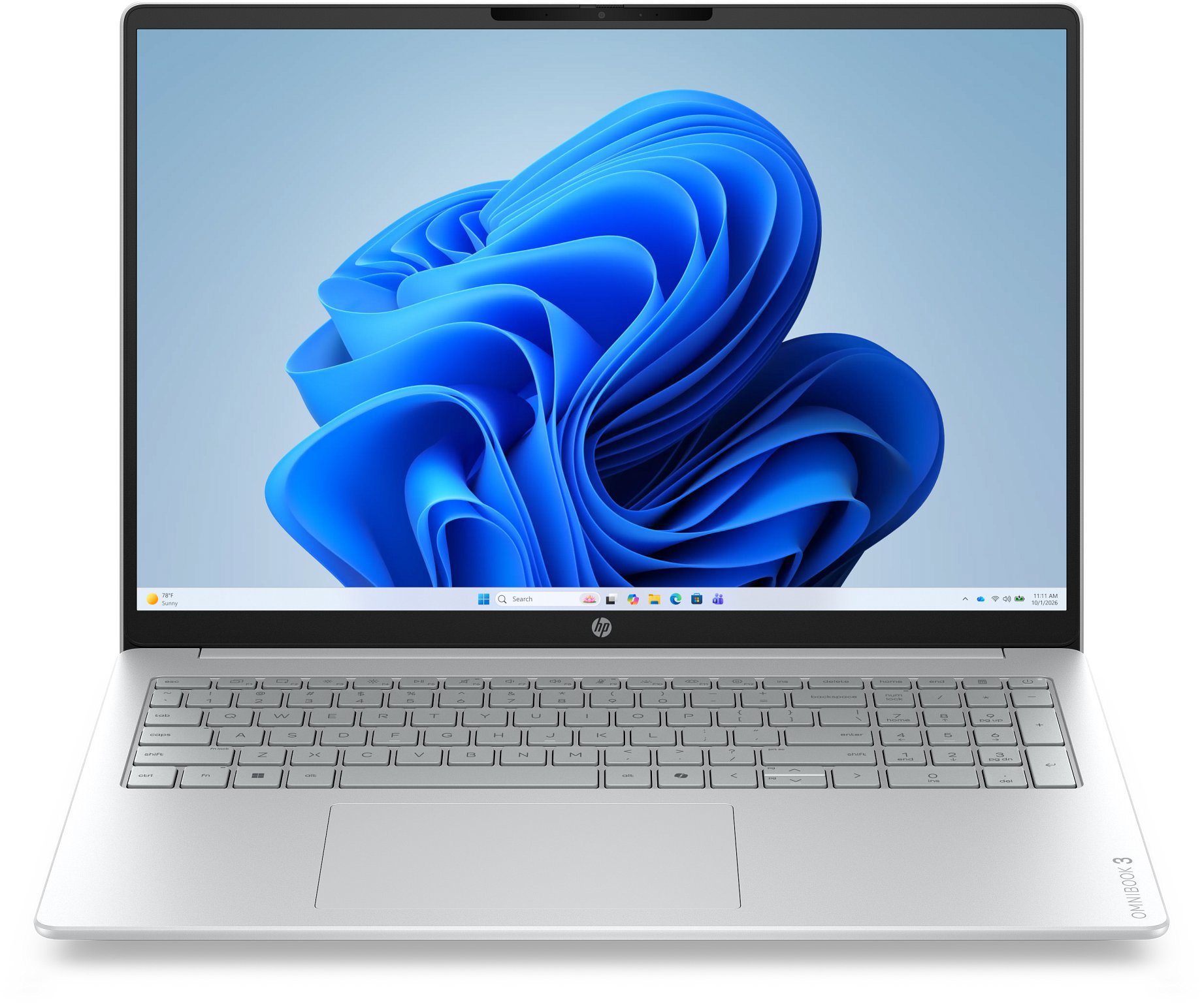 HP OmniBook 3 16-bu0903ncx Glacier Silver (bez adaptéra)