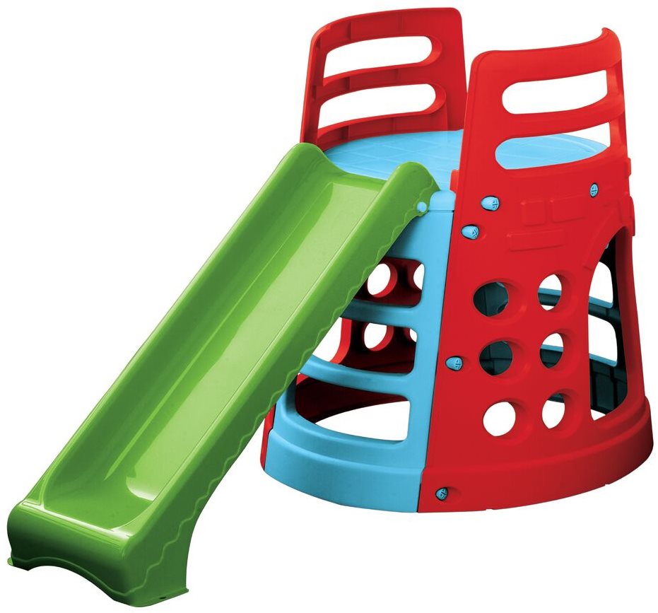 Šmykľavka s vežou a preliezačkou