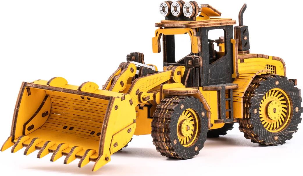 ROBOTIME Rokr 3D drevené puzzle Buldozér 211 dielikov