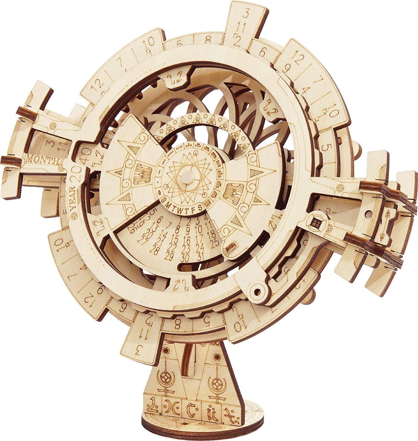 ROBOTIME Rokr 3D drevené puzzle Večný kalendár 52 dielikov