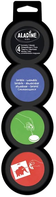 Aladine Razítkovací polštářky pro děti, základní barvy