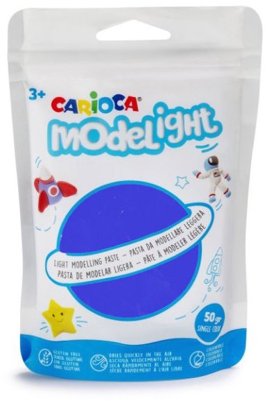 Carioca Modelovací hmota Modelight 50 g, modrá