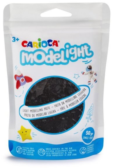 Carioca Modelovací hmota Modelight 50 g, černá