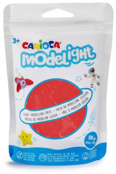 Carioca Modelovací hmota Modelight 50 g, červená