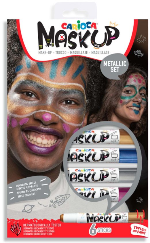 Carioca Mask Up Metallic 6 ks
