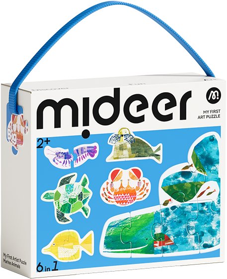 Mideer Moje první puzzle - Mořští živočichové - 22 dílků