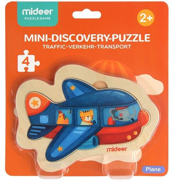 Mideer Baby puzzle Letadlo 4 dílky